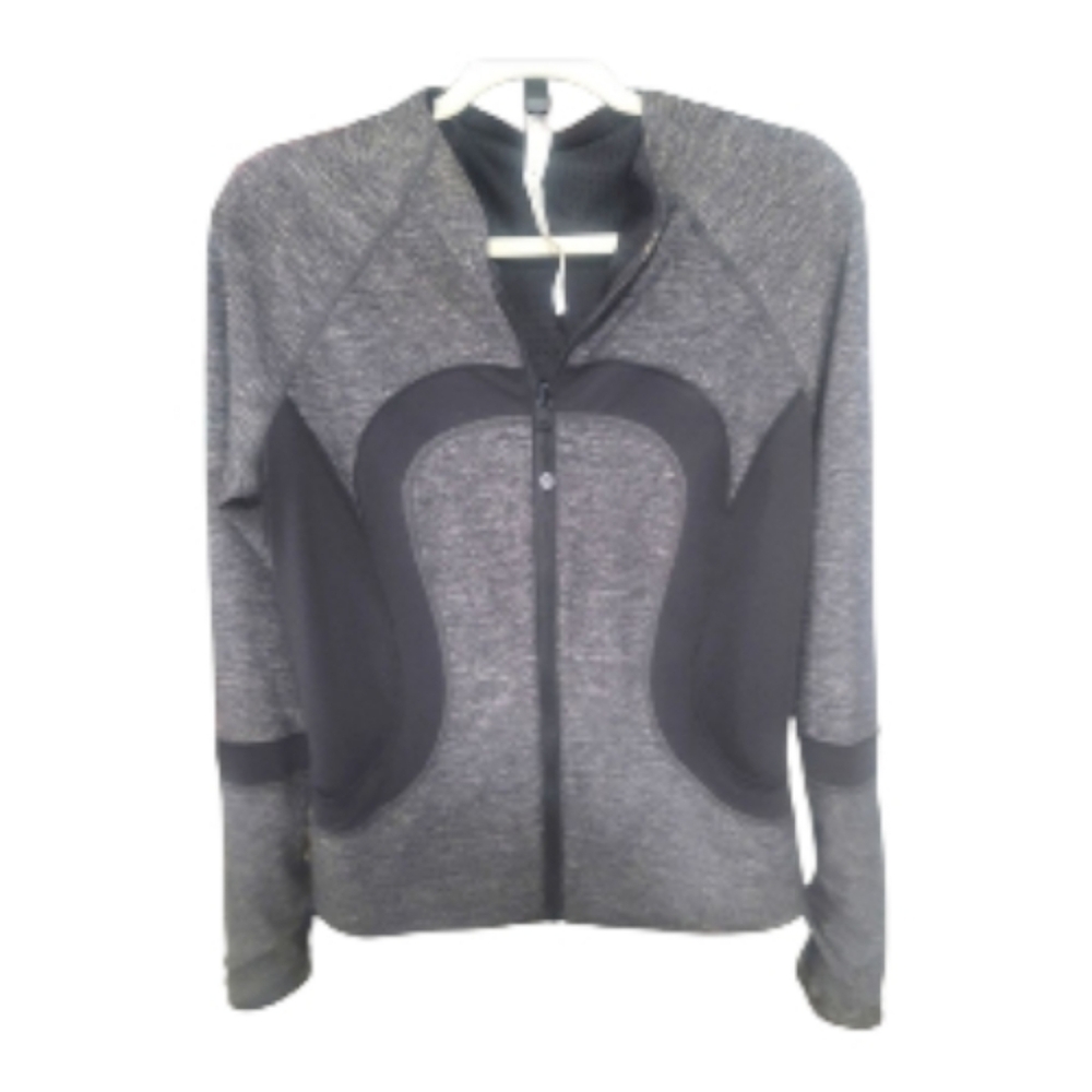 Lululemon Gray and Black Zip-Up Jacket Workout Jogger Yoga